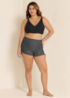 Black Twisted Front Fashion Plus Size Bikini Top