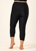 Black Plus Size Modest Swim Shorts Swimsuit Beach Bottom