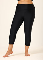 Black Plus Size Modest Swim Shorts Swimsuit Beach Bottom