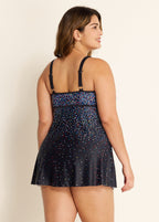 Rainbow Sprinkles Adjustable Straps Swimdress Top