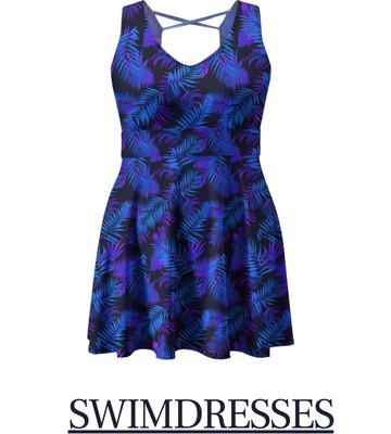 LilyEase Plus Size Swim Dresses - Flattering and Elegant